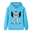 Lionel Messi Fotbolls Hoodie för Barn - Sportig Footballdinho