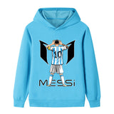 Lionel Messi Fotbolls Hoodie för Barn - Sportig Footballdinho