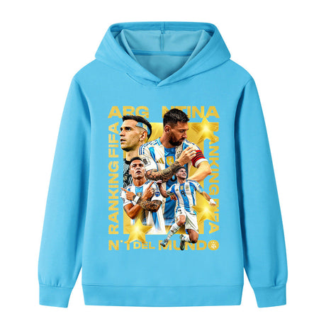 Lionel Messi Fotbolls Hoodie för Barn - Cool Design Footballdinho