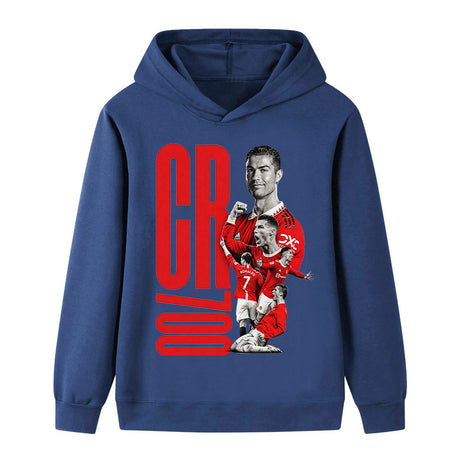 Cristiano Ronaldo Fotbolls Hoodie för Barn - Manchester United Footballdinho