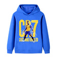 Ronaldo Fotbolls Hoodie för Barn - Al Nassr Footballdinho