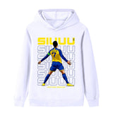 Ronaldo Fotbolls Hoodie för Barn - Cool Design Footballdinho