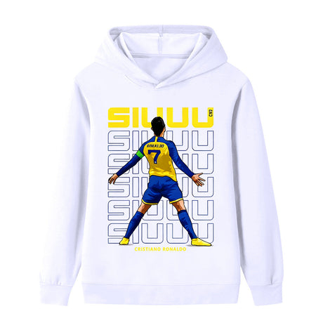 Ronaldo Fotbolls Hoodie för Barn - Cool Design Footballdinho