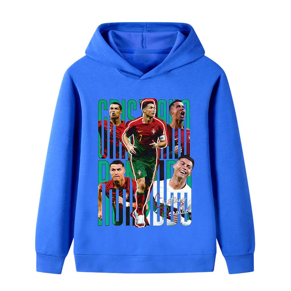 Ronaldo Fotbolls Hoodie för Barn - Portugal Footballdinho