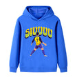 Cristiano Ronaldo Fotbolls Hoodie för Barn - Siuuu Footballdinho