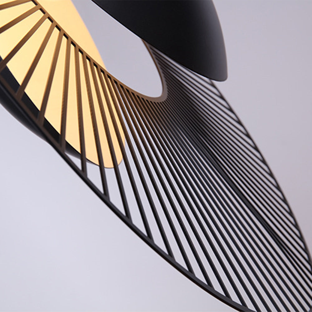 Minimalistisk Svart Metall Hänglampa för Matrum Carvallo