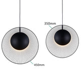 Minimalistisk Svart Metall Hänglampa för Matrum Carvallo