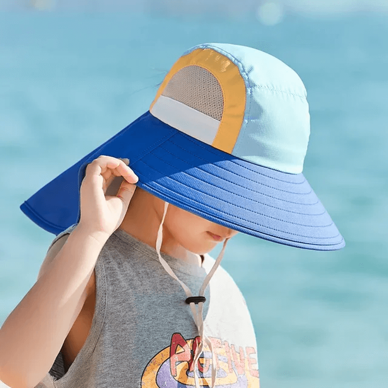 Luftig & Rolig Sommarhatt Solhatt för Barn-Barn-BB-E-Mörkblå-Hemnix