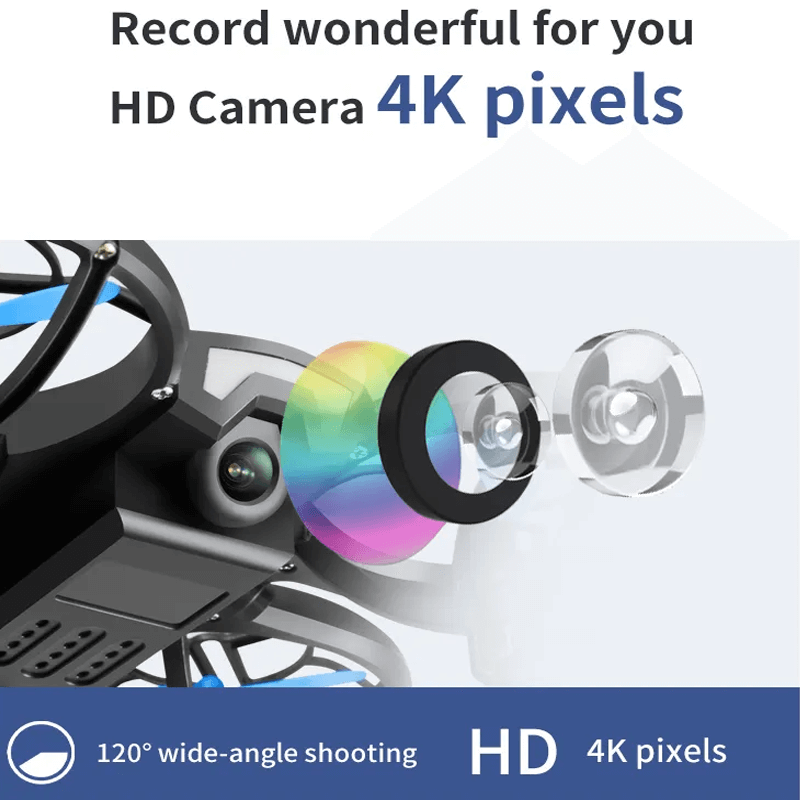 Mini RC Drönare – 480P Kamera WiFi FPV, Höjdhållning och Vikbar Design-Radiostyrt-BB-Hemnix