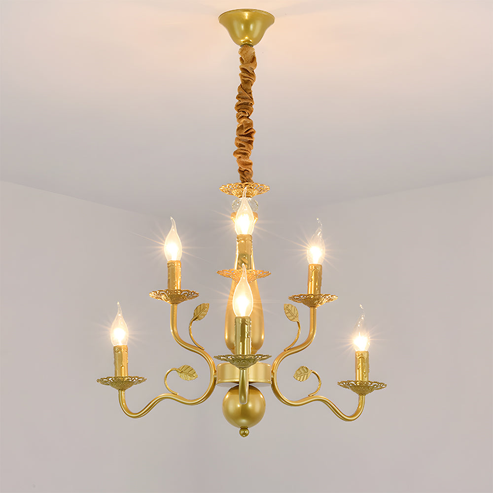 Flemish Style Farmhouse Chandelier | Rustic Iron | Vintage Pendant Fixture | 6/12/16 Lights | Brick by Brick Carvallo