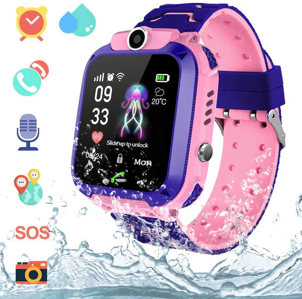Kidguard GPS Tracker Smartwatch — Realtidspositionering, SOS-larm och tvåvägssamtal för barn MILA Sverige