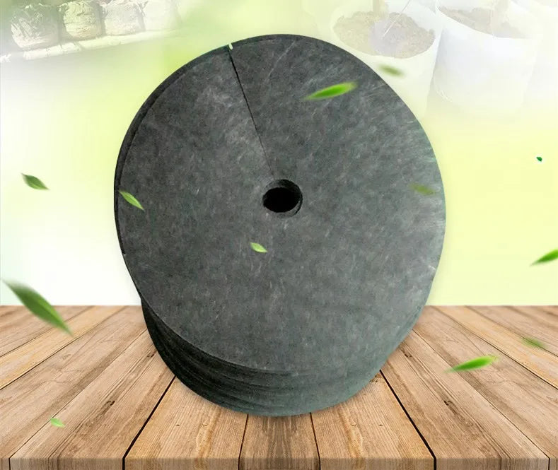 Ogräsväv Baumscheibe – Andningsbar rotskyddsmatta för trädgård och växter Carvallo