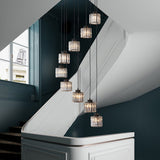 Trum Aluminium Hänglampa Eiland Modern Enkel 3/5-lamps Svart/Guld Taklampa i Varm/Vit Ljus Carvallo