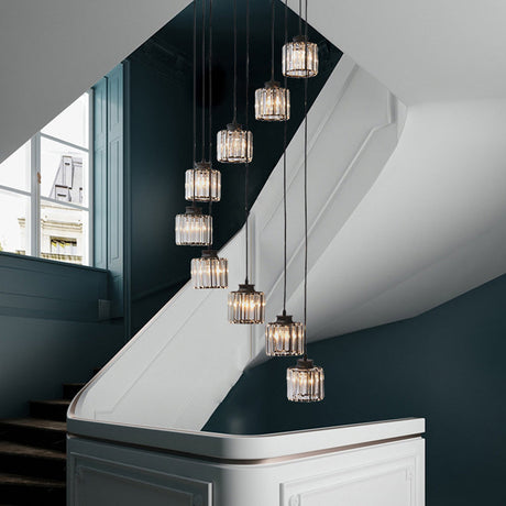 Trum Aluminium Hänglampa Eiland Modern Enkel 3/5-lamps Svart/Guld Taklampa i Varm/Vit Ljus Carvallo