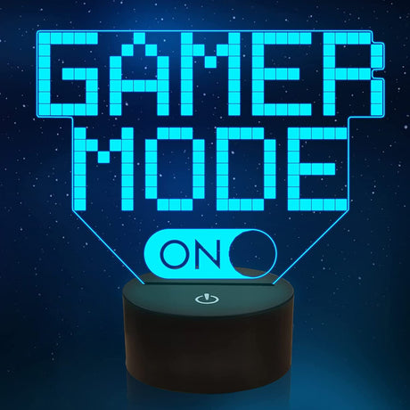 3D LED Lampa Gamer-Barn-BB-Gamer Mode "ON"-Hemnix
