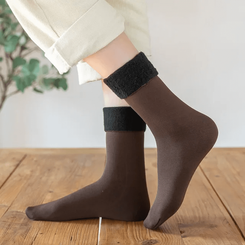 Mjuka Sammet Vintersockor-Vintersockor-BB-1 par-Kaffe-Hemnix