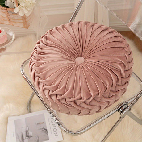 Pumpakudde - Sammet Rund Kuddfodral för Soffa, Tatami, Vardagsrum och Kontorsdekoration Carvallo