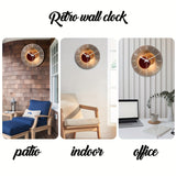 CosmicLight - Tyst Rund Väckarklocka med Planetdesign Carvallo