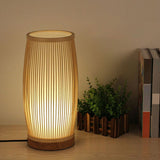 BambooGlow - Bambu Bordslampa Nattljus – Stilig Trälamps Carvallo