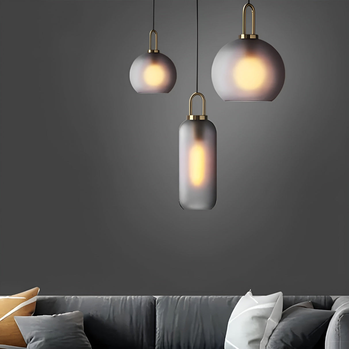 CrystalHue Light - Nordisk glaskula pendellampa Carvallo