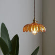 Pendellampa Vintage Glas Hängande Lampa Carvallo