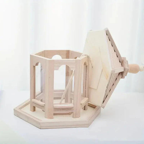 Carvallo DIY Fågelhus | Hängande Träfågelhus att Måla | Dekorativt & Miljövänligt | För Inomhus & Utomhus Carvallo