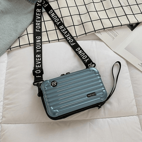Resväska-inspirerad crossbody-väska-Handväska-BB-Ljusblå-Hemnix