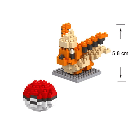 Poke Karaktärs Nanoblocks Anime Byggklossar-Byggsats-BB-HJL/PokeBall-Hemnix