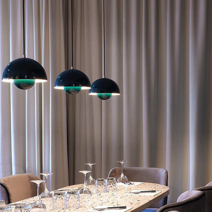 Nordisk Macaron 1-Ljuskälla Halvcirkeldom Pendellampa Lightz Carvallo