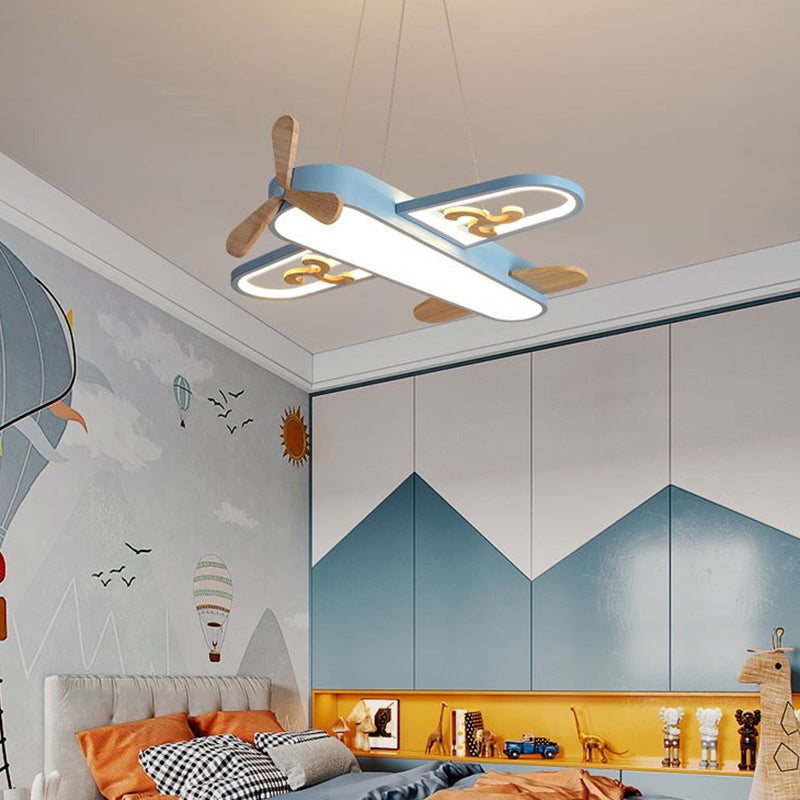 Barntaklampa Flygplansdesign Akrylpendel Carvallo