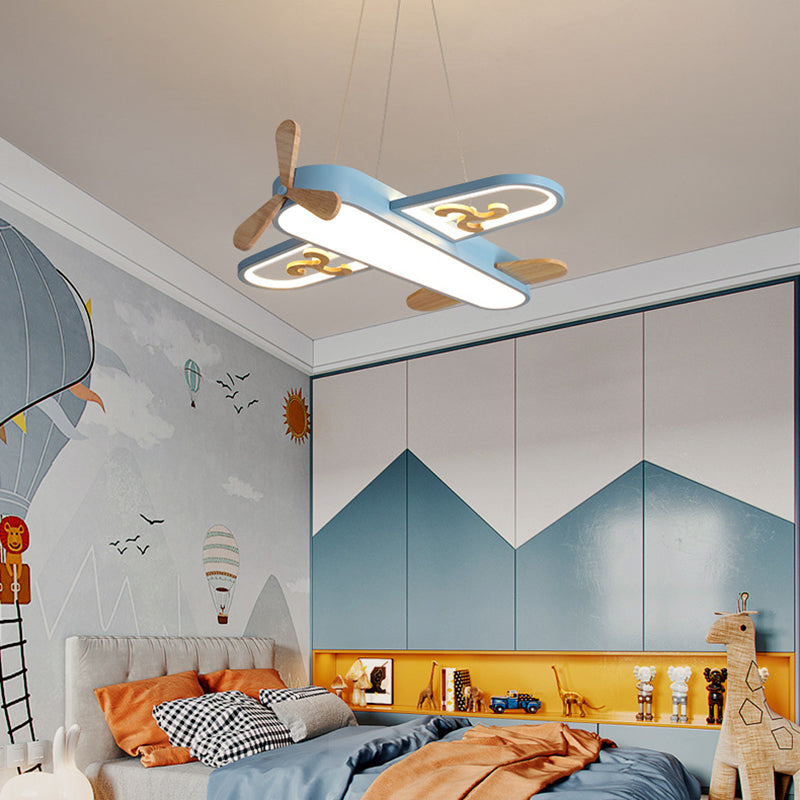 Barntaklampa Flygplansdesign Akrylpendel Carvallo