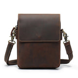 Herrars Crazy Horse Leather Crossbody Bag – Retro Cowhide Messenger Bag Carvallo