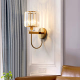 Vägglampa Guld Kristall Modern Sconces Carvallo