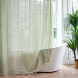 Vintage Inspirerad Rutig Duschgardin Carvallo
