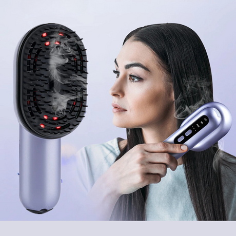 Vibrerande massageapparat och oljeinfuser - Stimulerar hårväxt och lindrar spänningar MILA Sverige