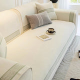 Chenille Jacquard Bred Kant Design Repellenta Sofföverdrag Carvallo