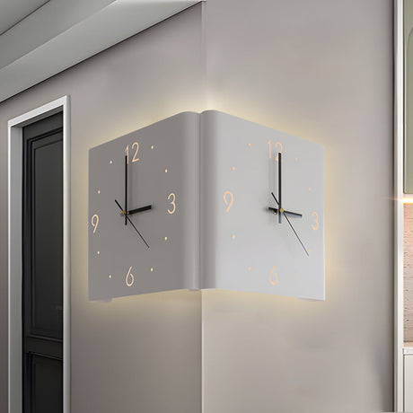 Väggklocka Modern Tyst LED Metall Fyrkantig Carvallo