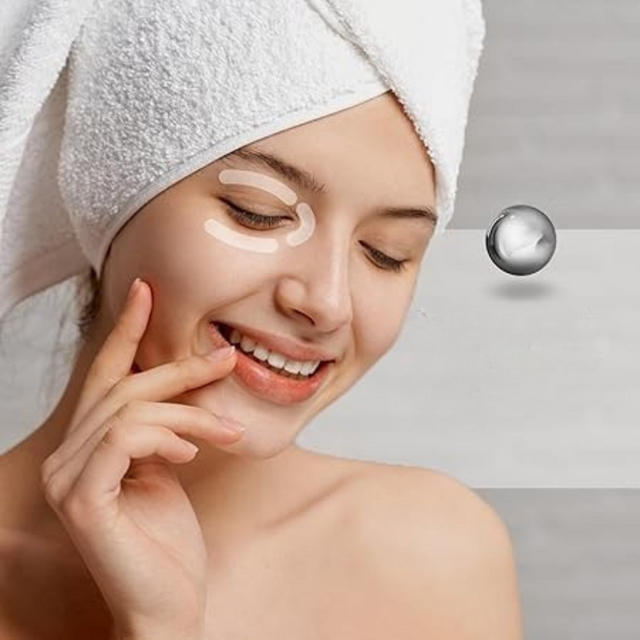 Lyft & Glow ansiktsskulpteringstav - Anti-aging massageapparat i rostfritt stål MILA Sverige