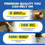 Carvallo - Platt huvud gängad mutter nitar mutter uppsättning Carvallo