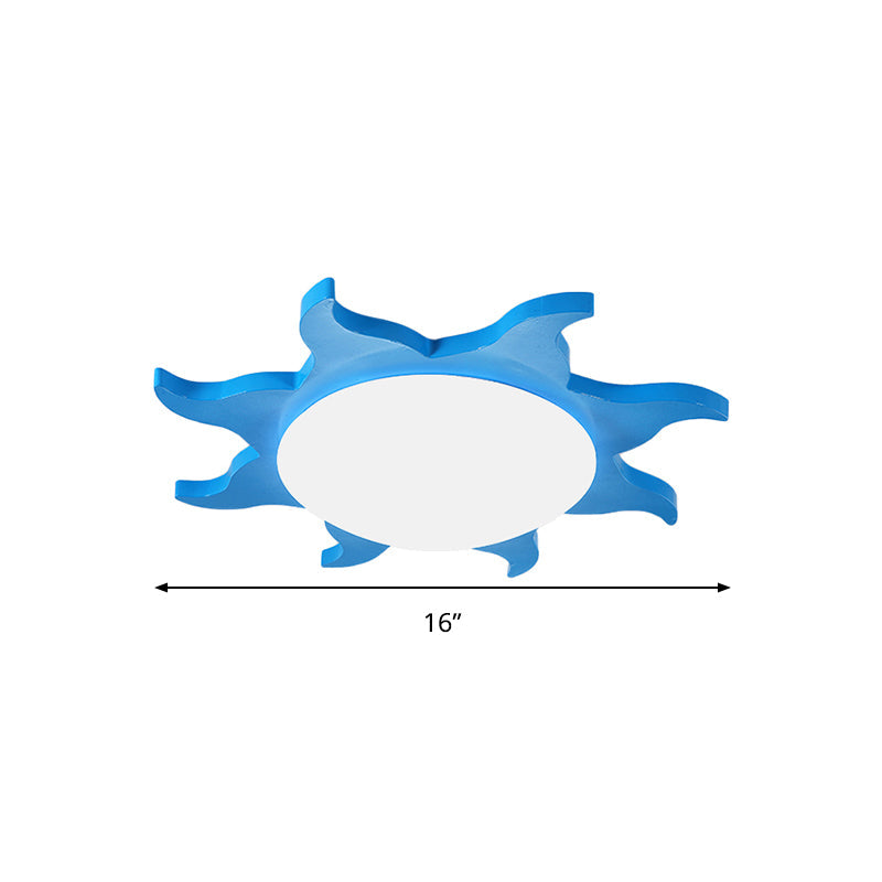 SunShape - Tecknad Trä Akryl Taklampa för Förskolan Carvallo
