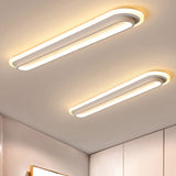 Oval LED Taklampa Svart/Vit med Akryldiffusor Carvallo