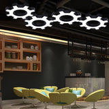 Vägglampa i Gear Form - Metallisk Modern Stil LED Hängande Lamparmatur Carvallo