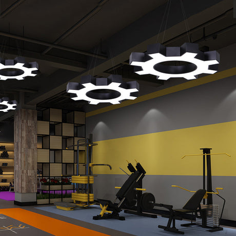 Vägglampa i Gear Form - Metallisk Modern Stil LED Hängande Lamparmatur Carvallo