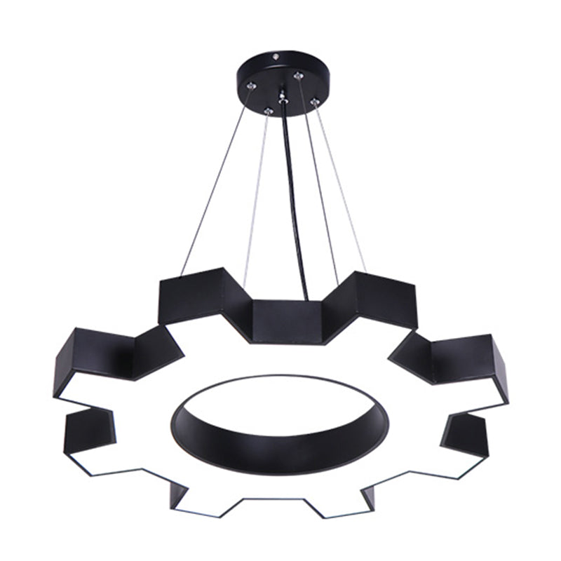 Vägglampa i Gear Form - Metallisk Modern Stil LED Hängande Lamparmatur Carvallo