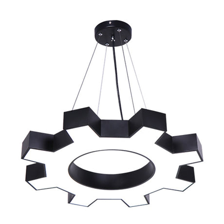 Vägglampa i Gear Form - Metallisk Modern Stil LED Hängande Lamparmatur Carvallo