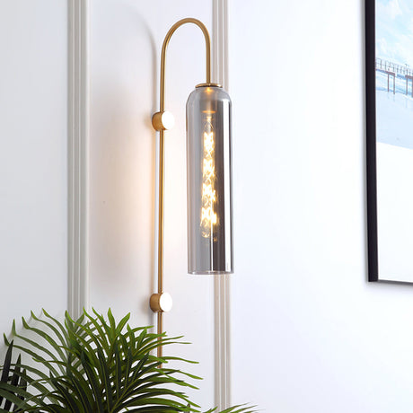 Vägglampa Modern Glas Metall Väggsänkare Carvallo