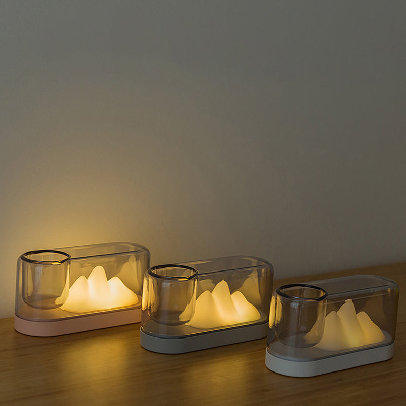 MountainLight - Konstnärlig Uppladdningsbar LED Bordslampa med Förvaringskopp Carvallo