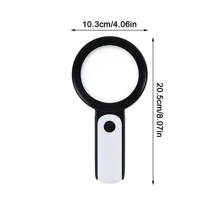 Optical Lupe 30X Handheld för seniorer - Förbättra din läskomfort MILA Sverige