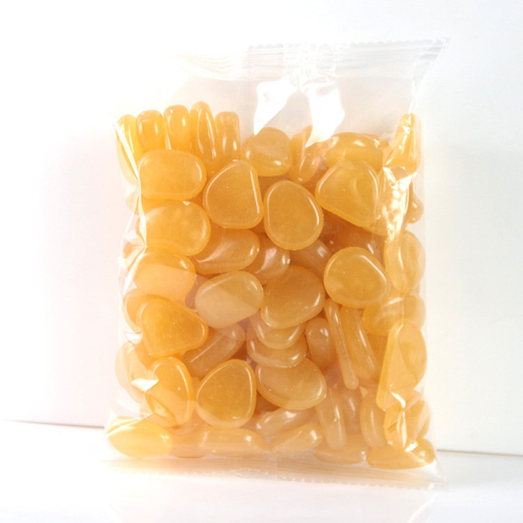 Lysande stenar för trädgård & dekoration – Fosforescerande småstenar i olika färger Carvallo