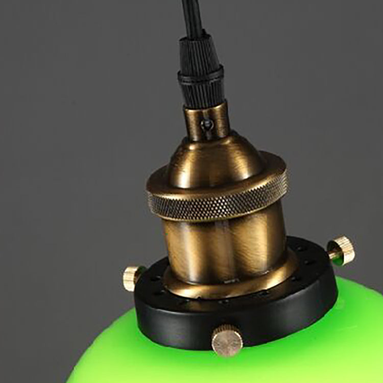 Smaragdgrön taklampa i glas MILA Sverige